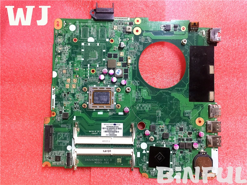 Материнская плата для ноутбука hp 15-N 758589-001 DA0U92MB6D0 протестирована на