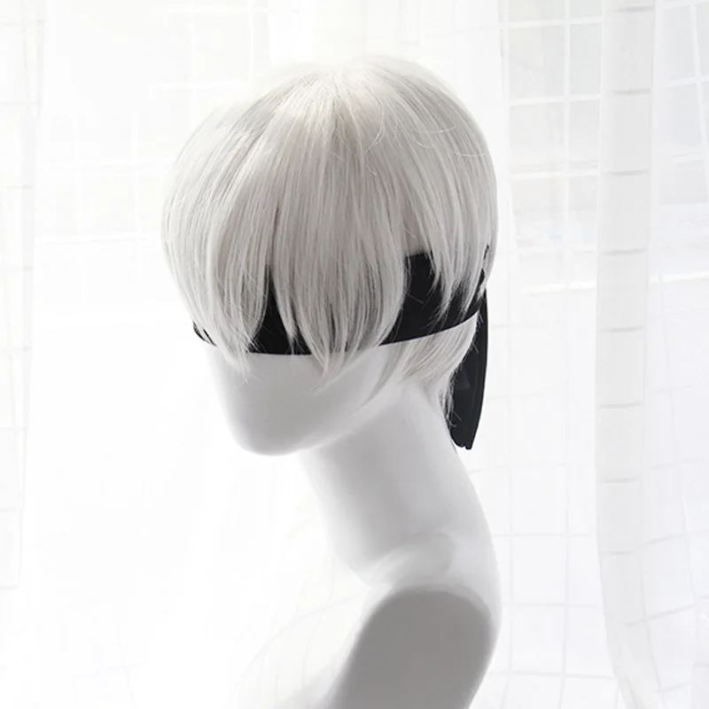 High quality YoRHa No.2 Type B 2BYoRH 2A 9S 2B wig Cosplay Wig NieR:Automata Costume Play Wigs Costumes Hair +Wig Cap