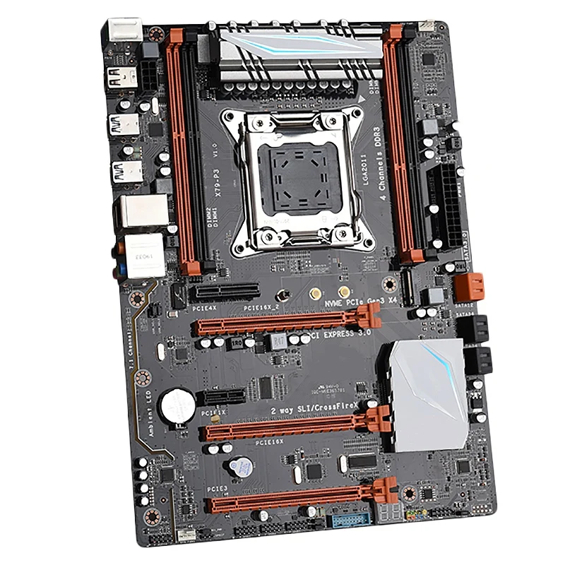 X79 P3 игровая материнская плата Lga 2011 Atx Поддержка Intel Xeon Core Cpu 4X32 Gb 128Gb Ram память Pci E X16