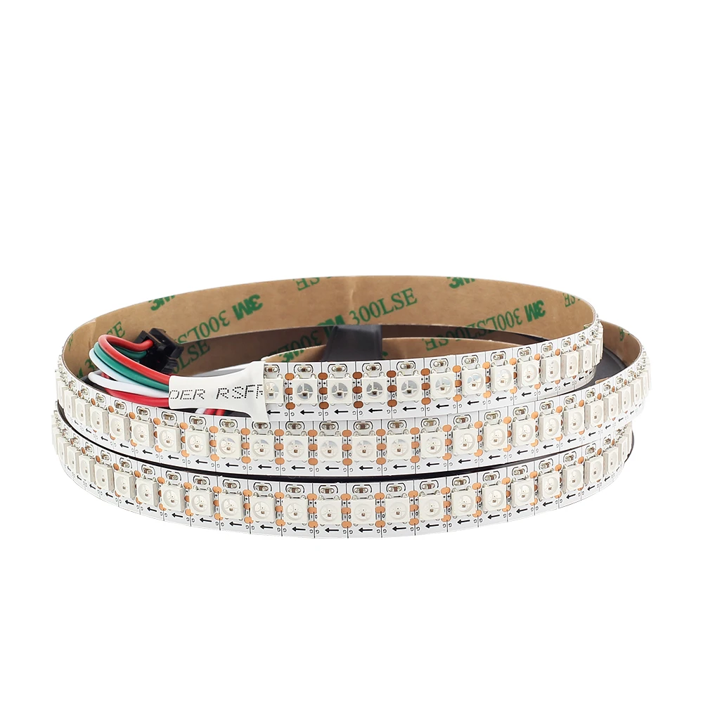 WS2812B Светодиодные ленты 30/60/144 Пиксели 1 M/2 M/3m/5 M DC5V пикселей Светодиодные ленты 5050 SMD встроенный WS2812 IC IP30/IP65/IP67