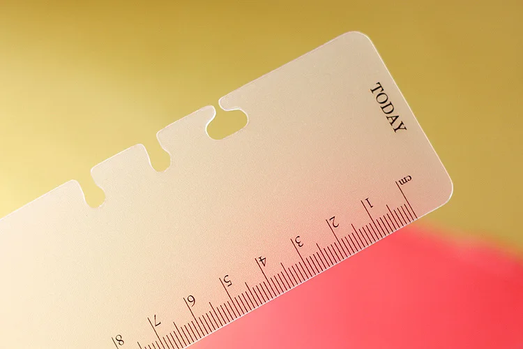 Пескоструйная пластиковая сегодня линейка для filofax, записная книжка с листом/a5 a6 кольцевая линейка