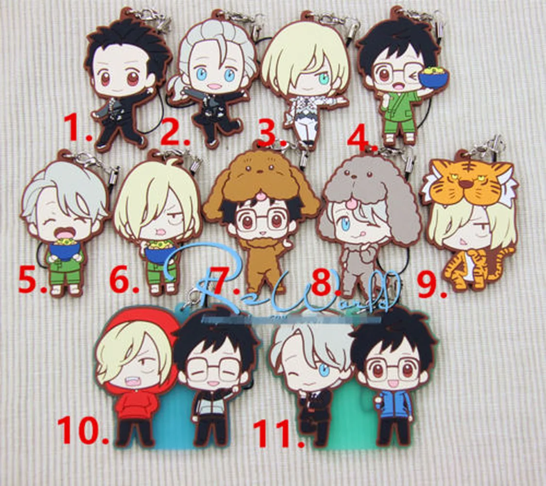 

T056 Yuri on Ice Nikiforov Victor резиновый брелок милый все стили