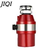 jiqi mute design food garbage processor kitchen waste disposer 450w overload protection stainless steel garbage grinder