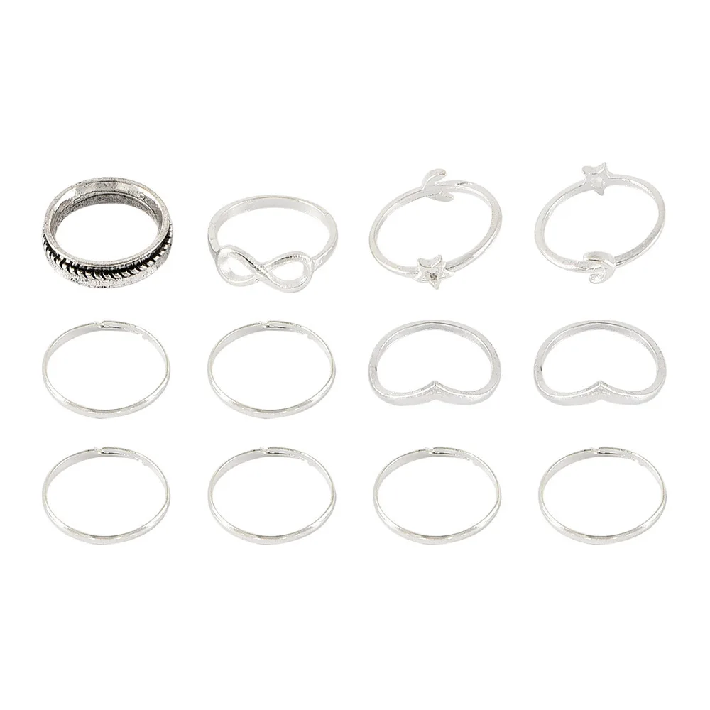 

New Ring Fashion Popular Personality Bohemian National Style Ring For Women Combination Set Ring Jewelry Wholesale