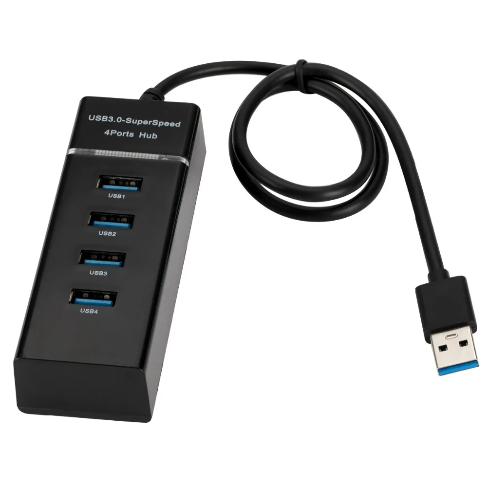 Kebidu 30 см 4 порта микро usb-хаб 3,0 USB высокоскоростной разветвитель 5 Гбит/с USB 3,0 концентратор USB 1,1/2,0 для планшета, ноутбука, ноутбука