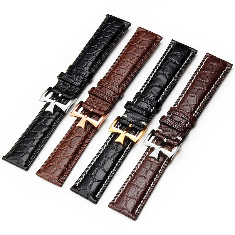 Мужские часы Vacheron Constantin из крокодиловой кожи, ремешок VC inherit art master series, ремешок из натуральной кожи 20 мм