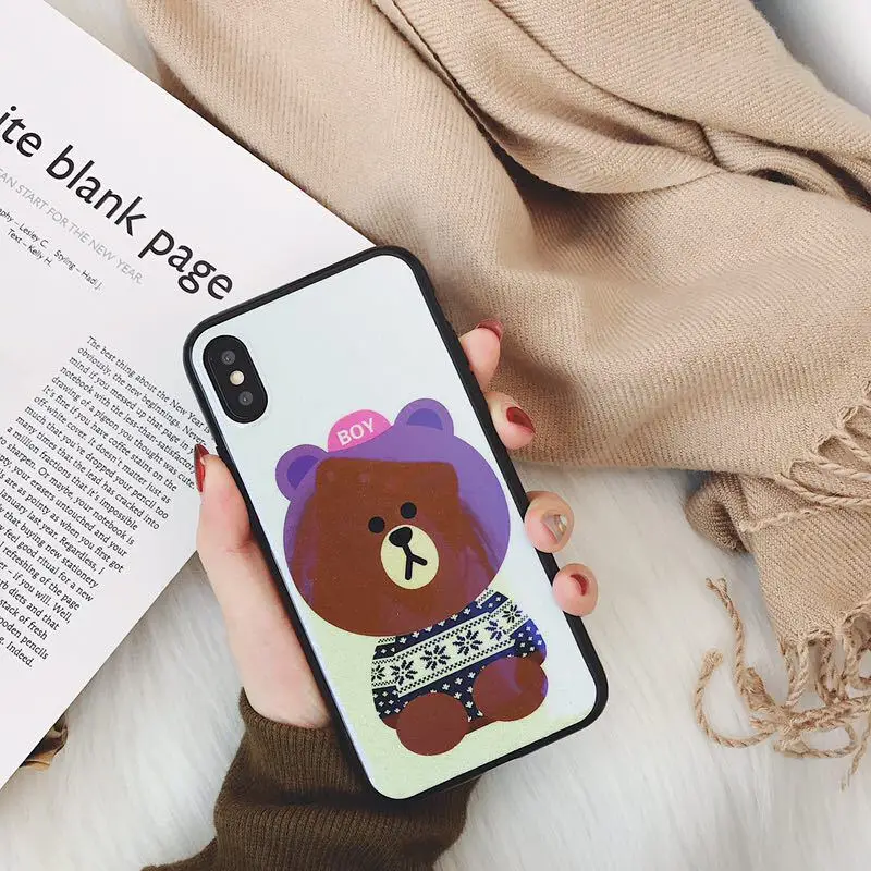 Новая модель чехла для телефона подходит Apple 6 7 8 Plus X Blue Ray мультфильм мягкая