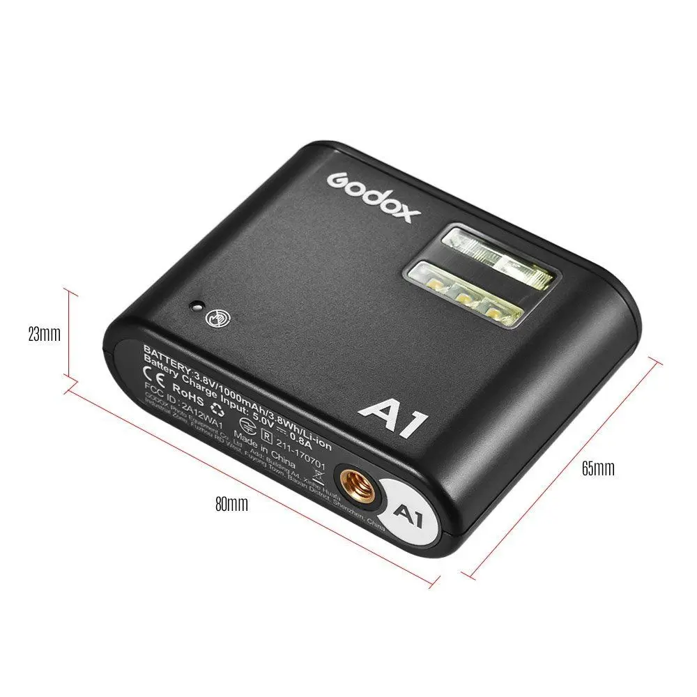 В наличии Godox A1 система вспышки смартфона 2 4G беспроводной триггер постоянного