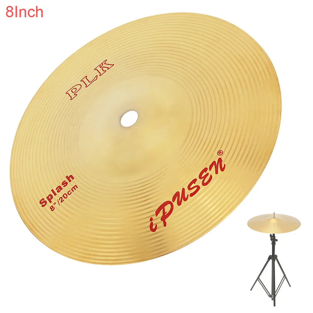 8 дюймов высококачественный латунный сплав брызг Crash Cymbal барабан для ударных
