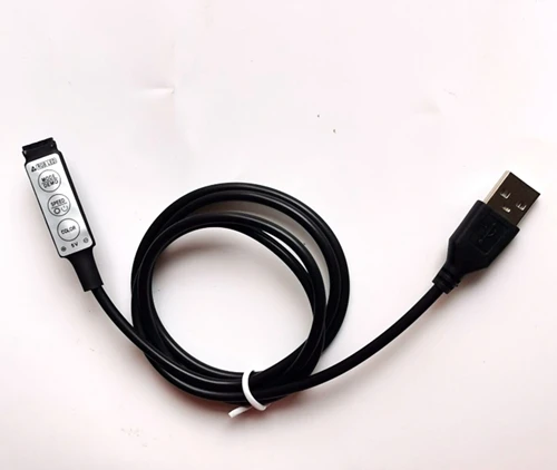 Светодиодная лента 5 V/12/24 V RGB USB ИК RF пульт дистанционного управления 3/17/пульт ДУ с 24 кнопками Беспроводной светодиодный контроллер для 5050/3528 Светодиодный светильник полосы - Цвет: 3key