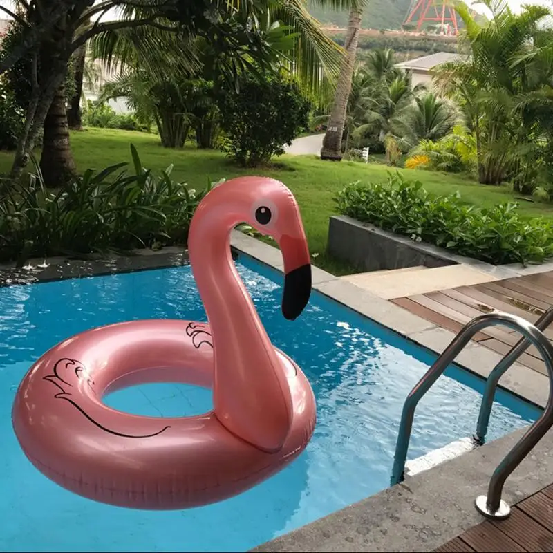 Hot Inflatable Flamingo Swimming Ring Giant Pool Lounge Adult Pool Float Mattres Life Buoy Raft Swimming Water Pool Toys images - 6