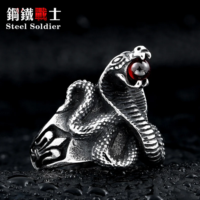 Мужское кольцо из нержавеющей стали в стиле панк|ring punk|ring snakestainless steel men ring |