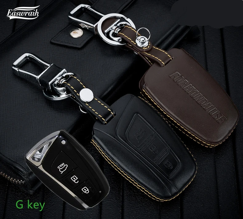 4D высококачественный кожаный чехол для автомобильного ключа держатель Hyundai IX35 IX25