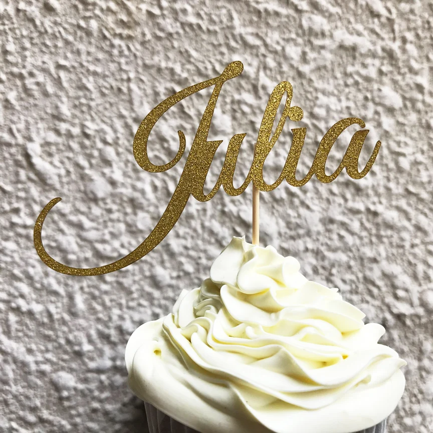 Пользовательское имя торт Топпер настроить с любым именем/Словом/возраст-день