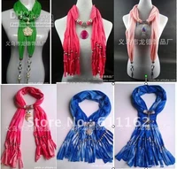 Free 2013 new Soft Charm Pendant Scarves Jewelry Scarves Fashion Jewelry Scarf hottest sale