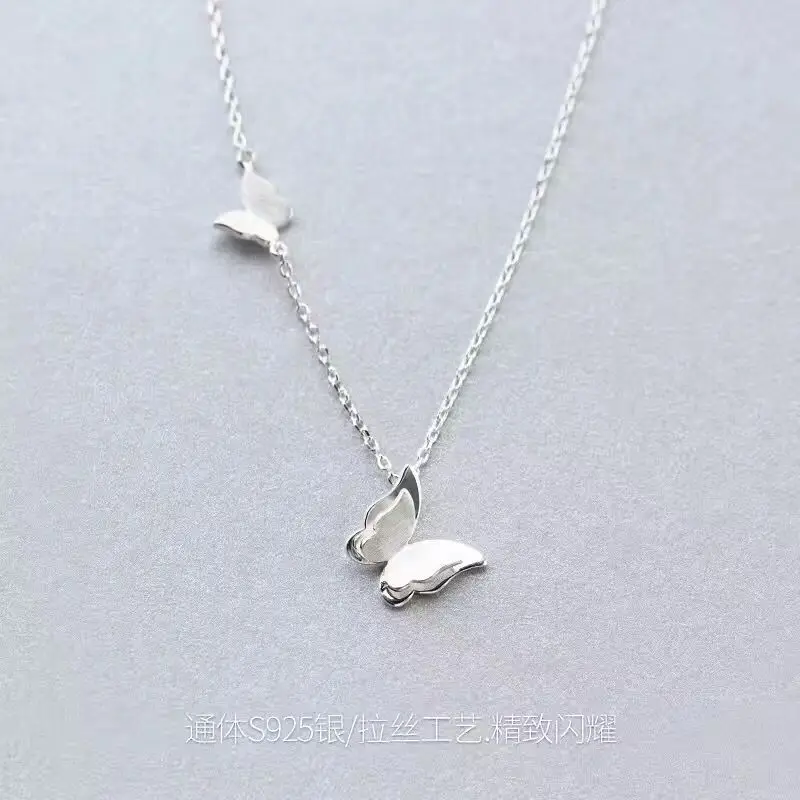 

yiustar Fashion Jewellery Necklace Long chain Butterfly Necklace Women bijoux femme SYXL061