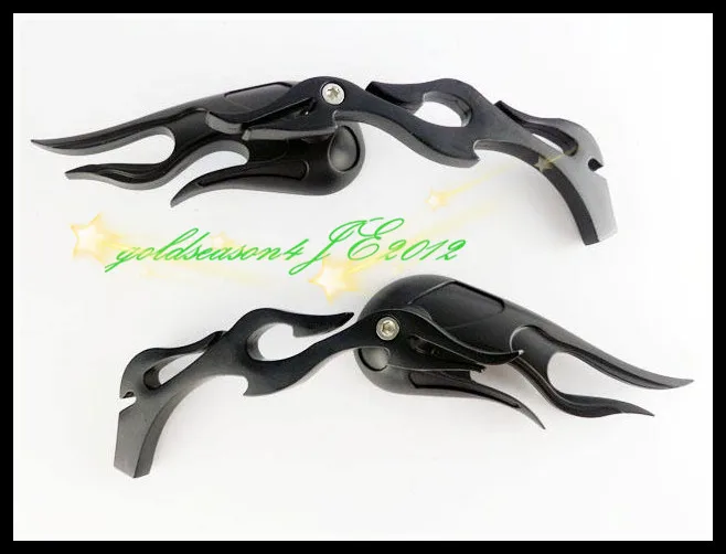 Бесплатная доставка Черное Пламя Пользовательские боковые зеркала для Honda Shadow VT