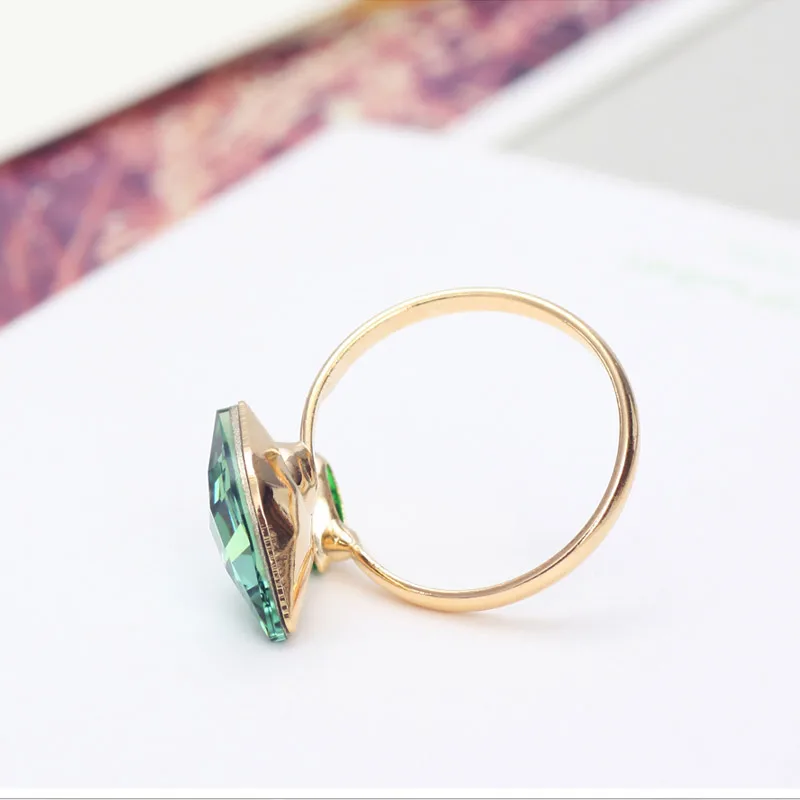 Neoglory австрийский кристалл регулируемое кольцо на палец очаровательные кольца