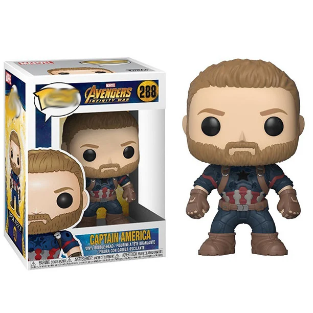 FUNKO POP Мстители Фигурки оригинальные Капитан Америка 219 # Модель коллекционные
