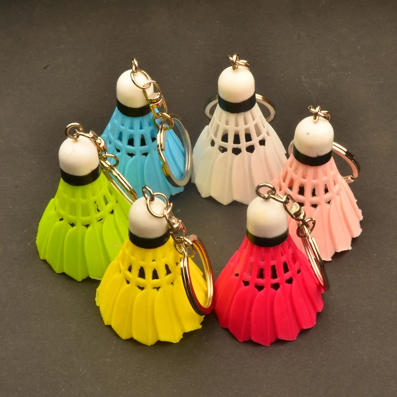 55*40 мм Новый мини пластиковый брелок с имитацией &quotбадминтон&quot спортивные