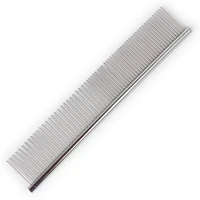 high quality 100pcslot pet comb stainless steel grooming comb row comb dog comb wholesale