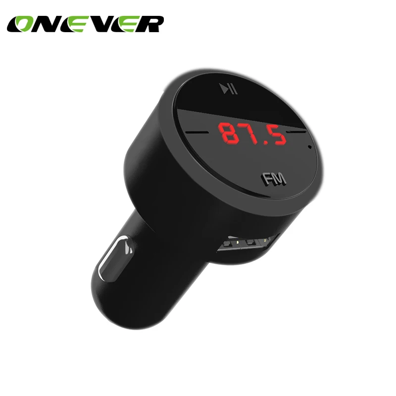 Автомобильный комплект Onever, Bluetooth, музыкальный плеер, вращающийся MP3, fm-передатчик, модулятор, 3.1A, двойной USB, автомобильное зарядное устройство, автомобильный fm-модулятор