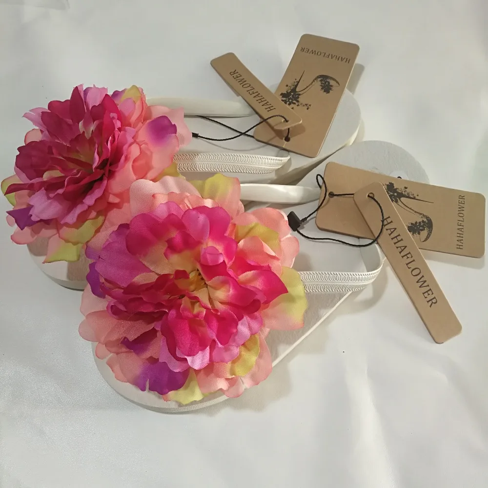 HAHAFLOWER женская обувь женские сандалии богемные летние красные цветы плоская