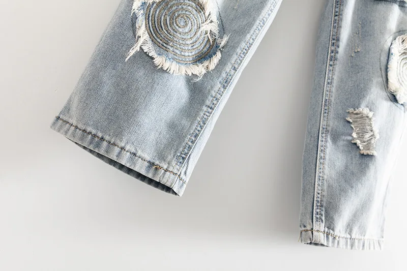 2019 плюс Размеры повседневные джинсы Летняя женская одежда модные свободные круг