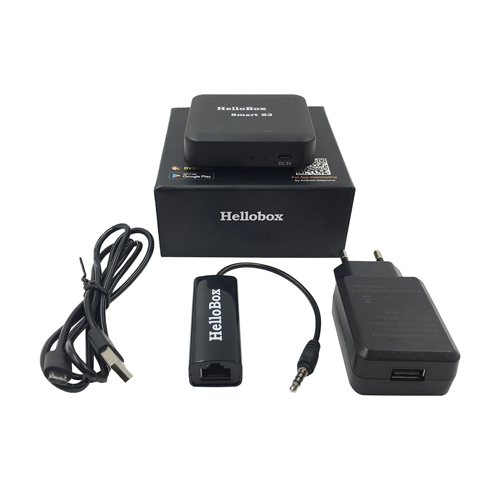 Смарт ресивер Hellobox S2 спутниковый ТВ управление через приложение Wi Fi DVB