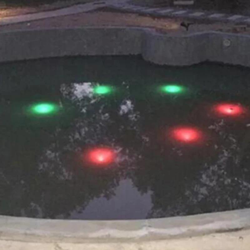 LED Solar Powered light Outdoor Underwater Pool Light Garden solar lamp Waterproof Swimming Submarine Projector | Лампы и освещение