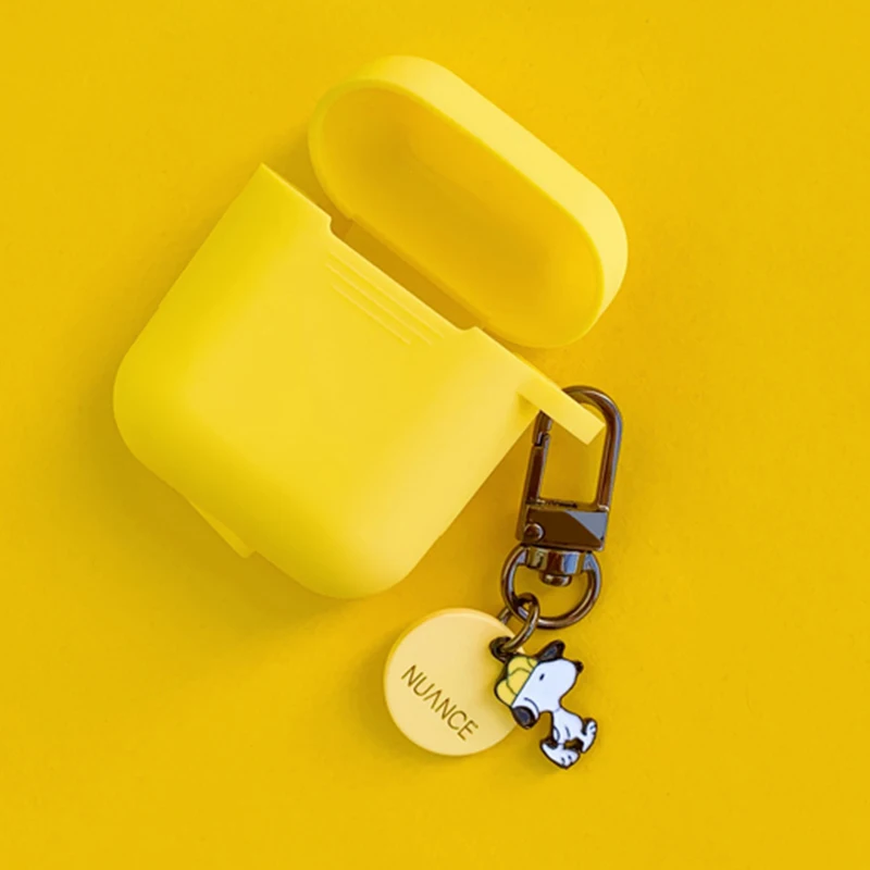 Силиконовый чехол с милой собачкой для Apple, аксессуары для airpods, Bluetooth наушники, мультяшный чехол, чехол для наушников, кольцо для ключей