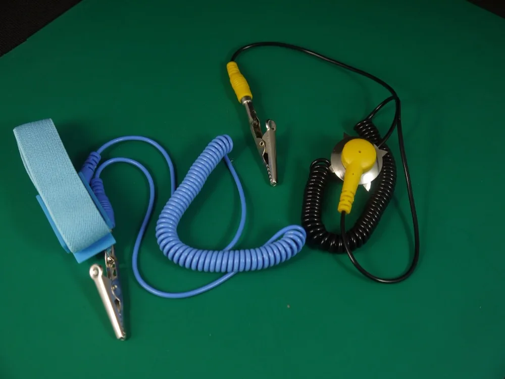 구매 1200x1000x2mm 정전기 방지 매트, 정전기 방지 담요, ESD 매트, 수리 작업 + 그라운드 와이어 + ESD 손목