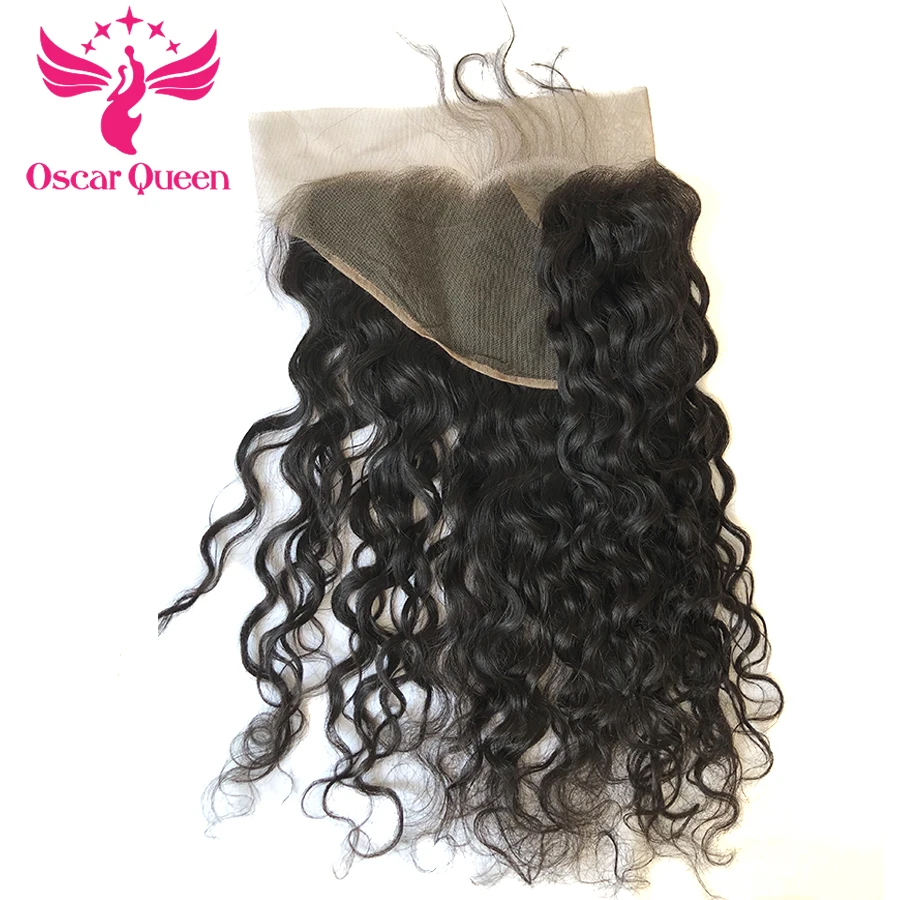 Человеческих волос естественная волна Кружева Фронтальная волосы уха до