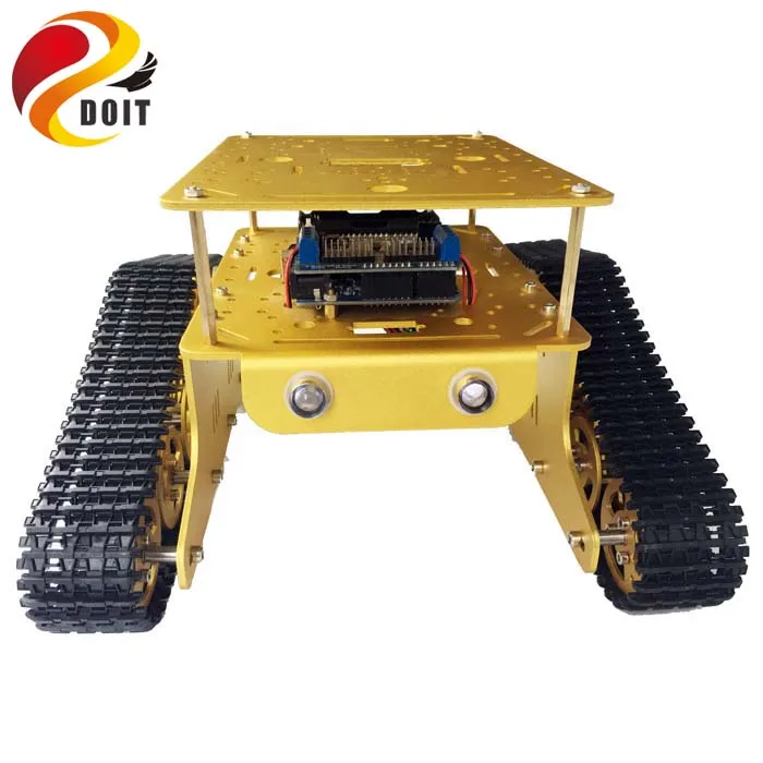Двухслойный Танк Wi Fi RC T300 от ESPduino макетный комплект с L293D моторным экраном