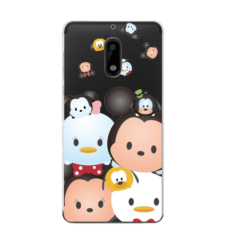 Мягкий прозрачный чехол для телефона из ТПУ Ballon Nokia3 5 6 8 N540 N640 N535 N830 с Минни Маус
