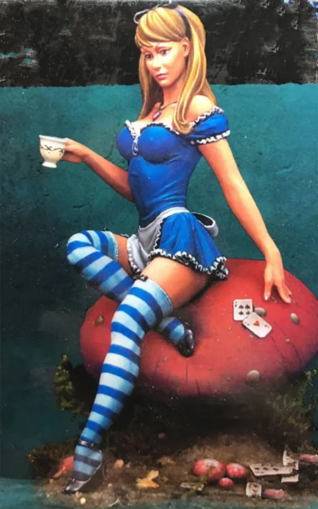80 мм набор моделей фигурок из смолы разобранный Неокрашенный // G028|resin figure models|model