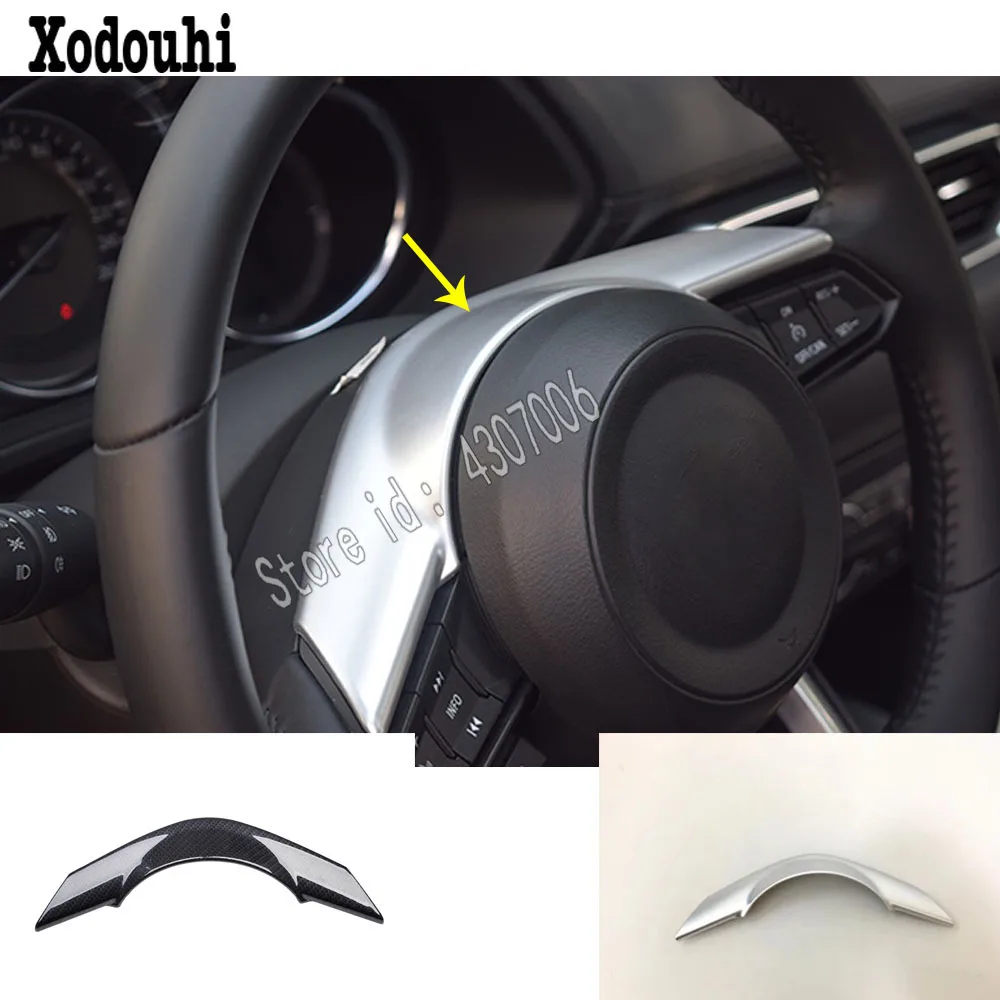 Для Mazda CX 5 CX5 2nd Gen 2017 2018 2019 2020 Автомобильная наклейка крышка рулевого колеса
