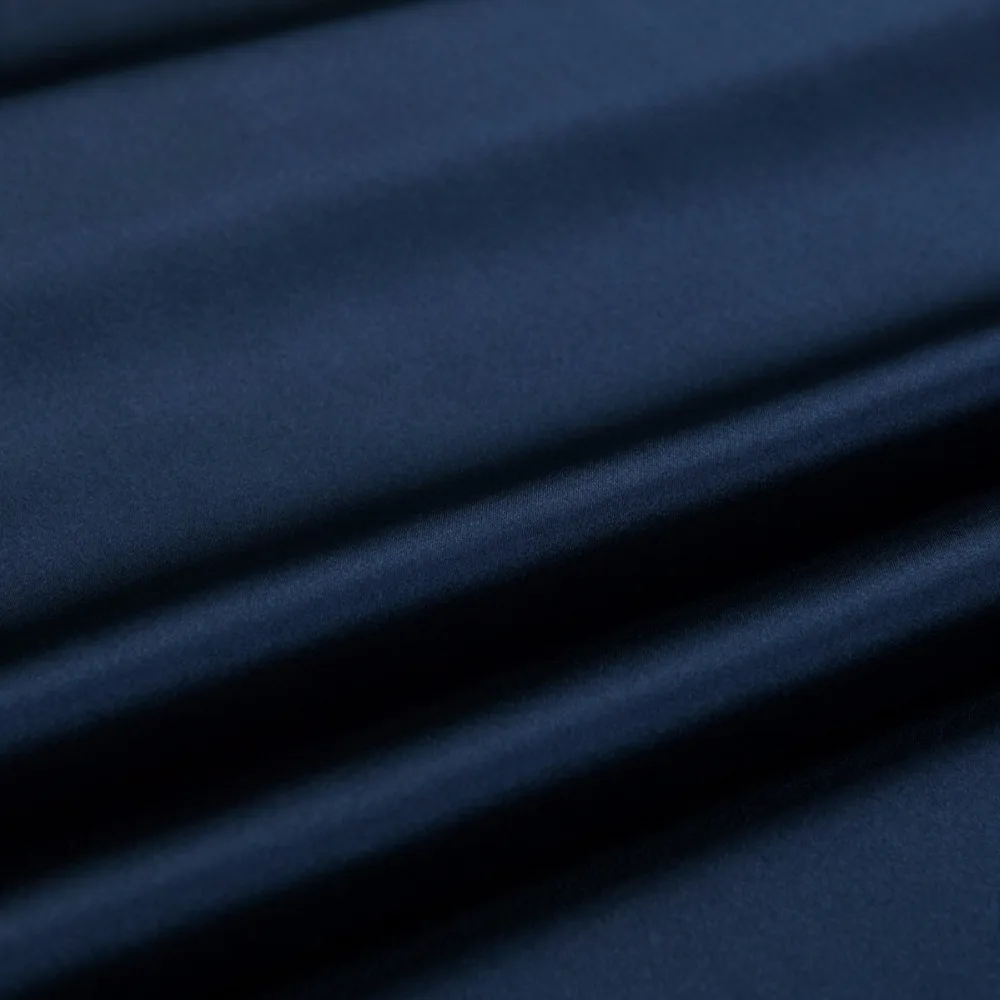 8 цветов: Роскошная блестящая однотонная тянущаяся шелковая креп атласная ткань