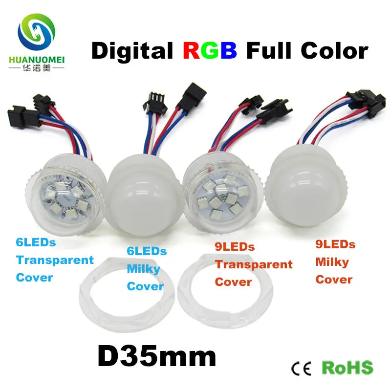 6 светодиодный s 9 35 мм пикселей модуль светильник UCS1903 digital rgb полный цвет лампа