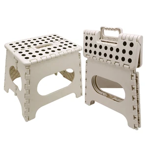 Складной стул для путешествий, кемпинга, пластиковая ручка для переноски, портативный складной стул, нескользящий стул для ванной, 29x22x27 см