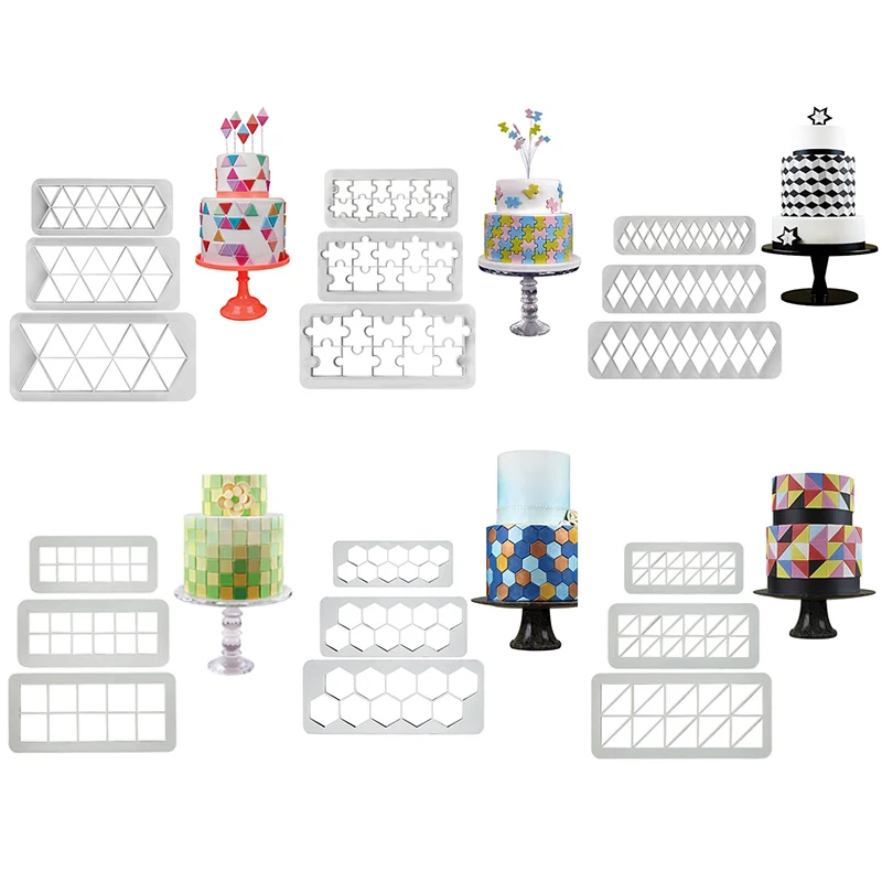 Фрезы для украшения торта 3 шт.|Формы тортов| |