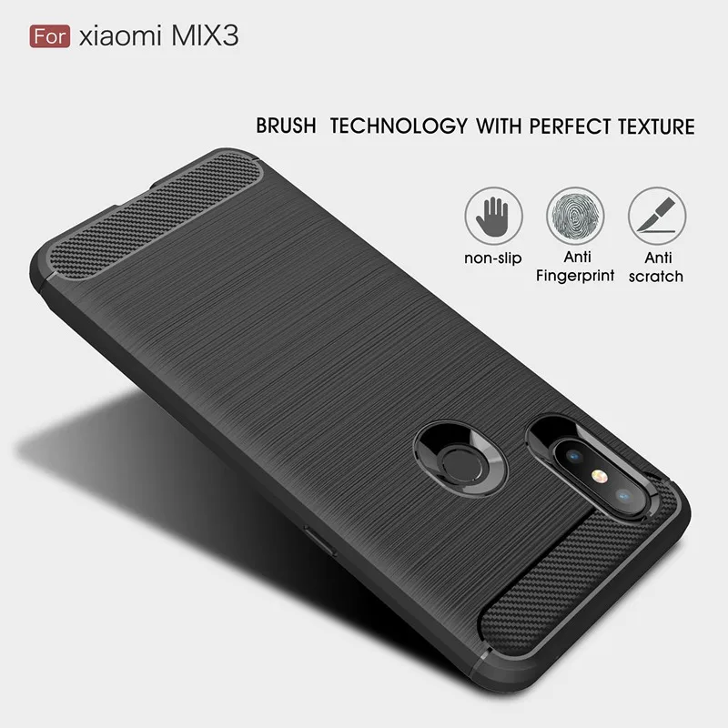 Чехлы из углеродного волокна для Xiaomi Mi 9 SE Mi9 Ударопрочный Мягкий силиконовый