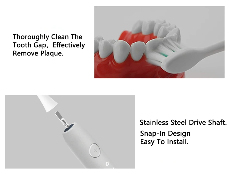 SmartSonic + 4 шт. электрическая насадка для зубных щеток Замена всех режимов взрослая