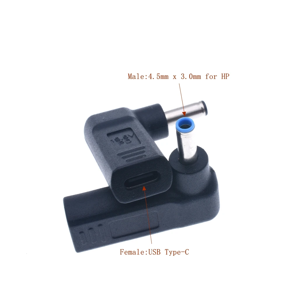 4.5 3.0 Адаптер питания для ноутбука, разъем постоянного тока, usb type C, женский, универсальный, мужской разъем, конвертер для lenovo, для Asus, зарядное устройство для ноутбука - Цвет: 4.5 3.0
