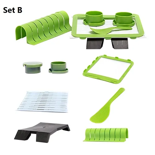 Set B Новые DIY Инструменты для приготовления суши-комплект домашняя кухня здоровый суши ролл производитель суши инструменты набор кухонная утварь-гаджет поставки - Цвет: Set B