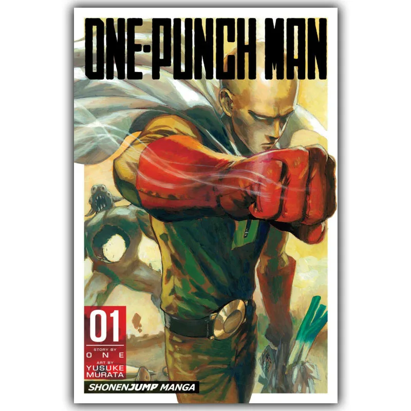 ONE PUNCH MAN Saitama художественный Шелковый плакат печать 2 Размера Японского Аниме