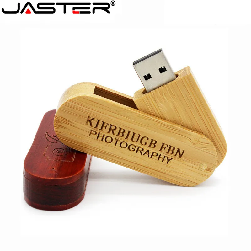 Деревянный портативный USB флэш накопитель JASTER с логотипом под заказ 4 ГБ 16 32 64 U