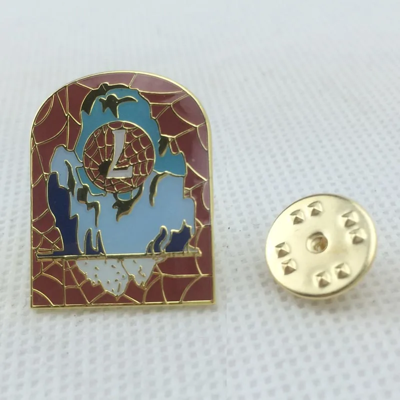 Metal Pins/Lapel Pin 25 x 19.2mm Iron with Fake Gold Plating &amp Epoxy Surface 1pcs Butterfly Button On Back Customized MOQ 50pcs | Дом и сад