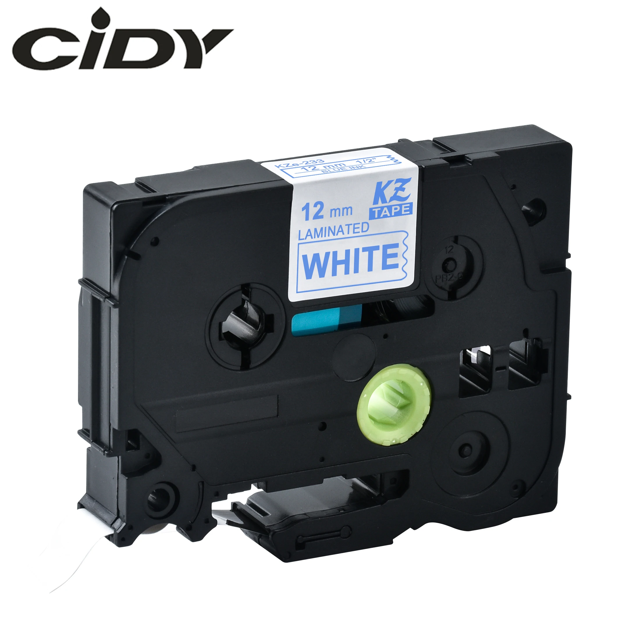 

CIDY Tze 233 Tz233 синий на белом ламинированный совместимый P touch 12 мм tze-233 tz-233 tze233 этикетка Кассетный картридж