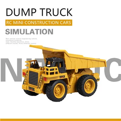 Dump Truck Мини игрушка RC TRUCK самосвал грузовики детский экскаватор кран бульдозер дистанционное управление электрические игрушки модель инженерных транспортных средств - Цвет: Dump Truck
